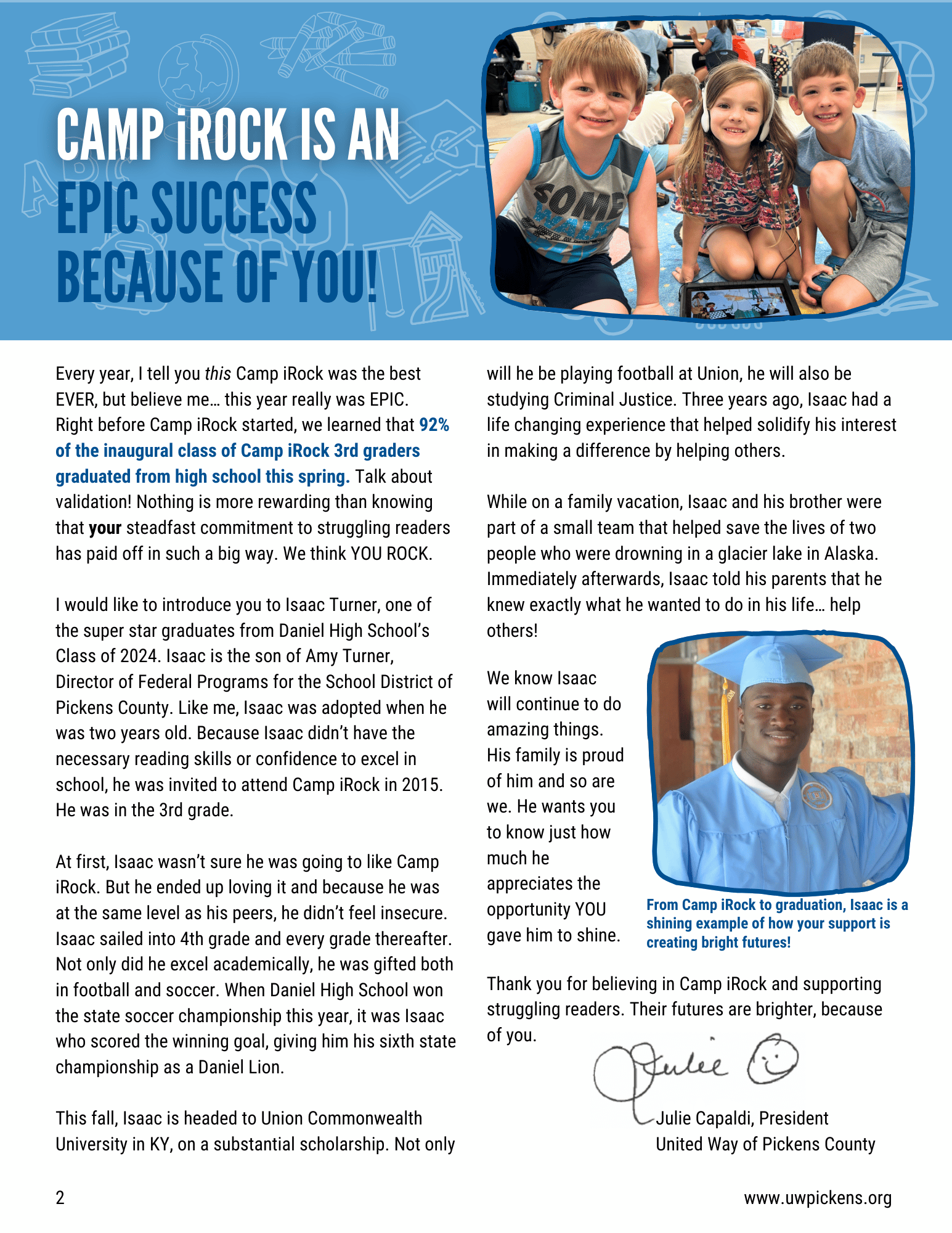 Camp iRock report p 2