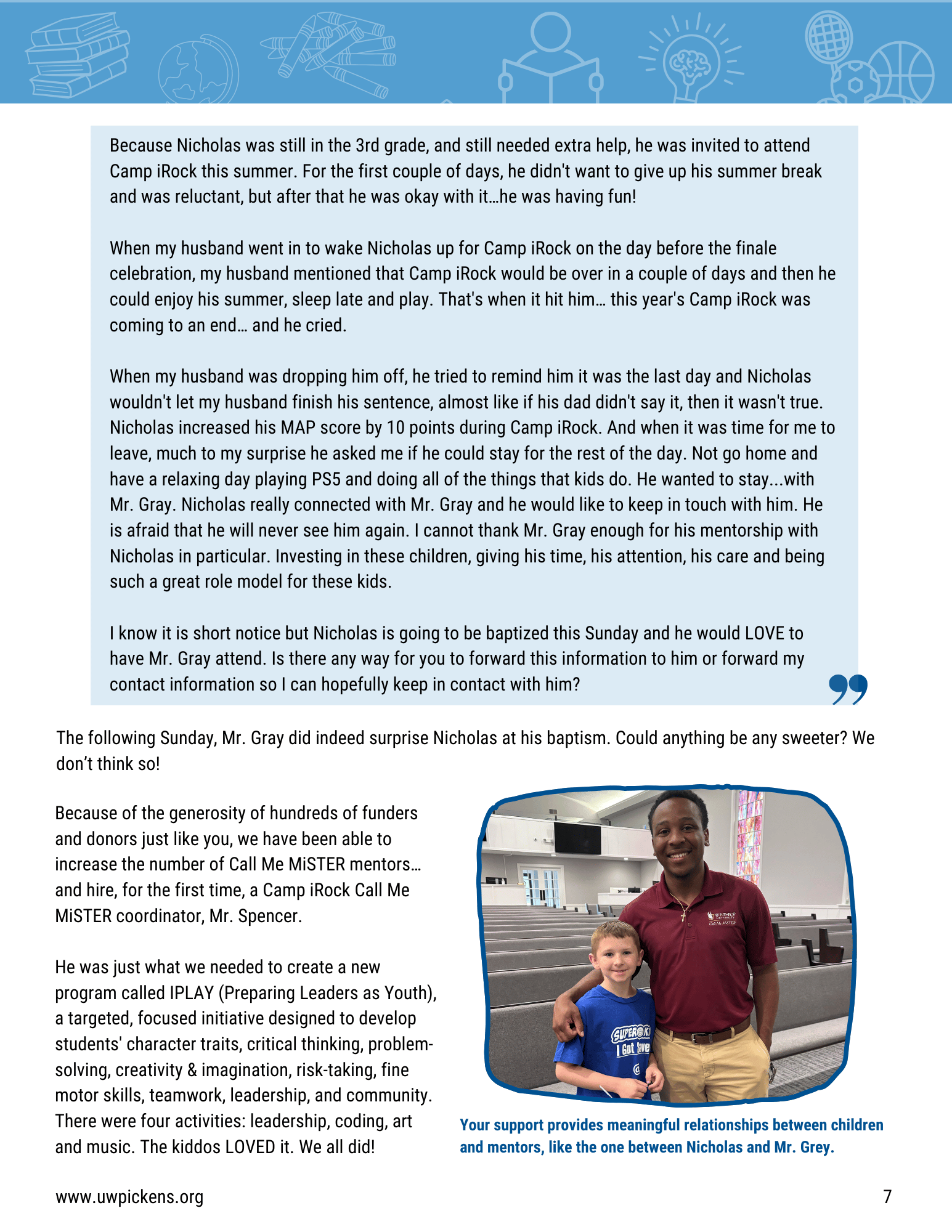 Camp iRock report p 7