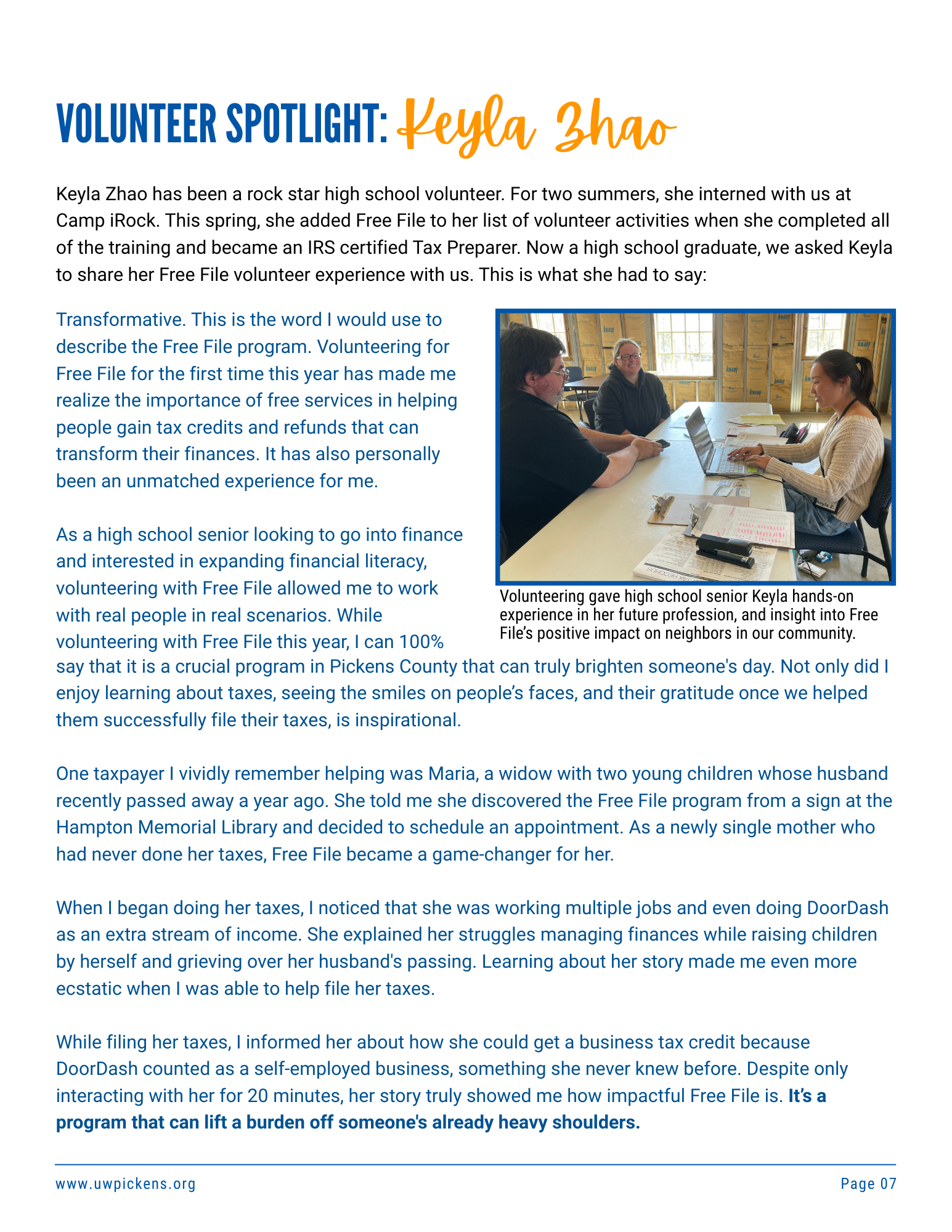 Free File report p 7