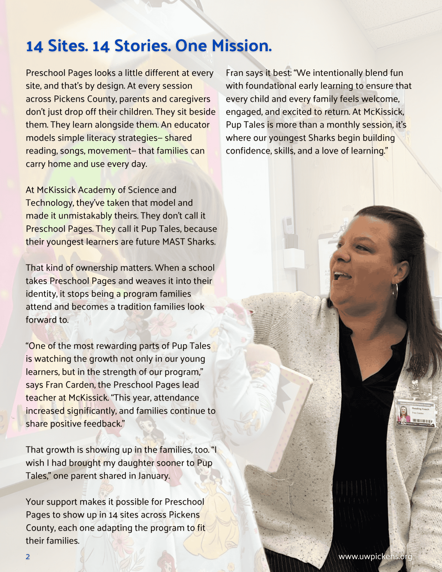 Preschool Page report page 2