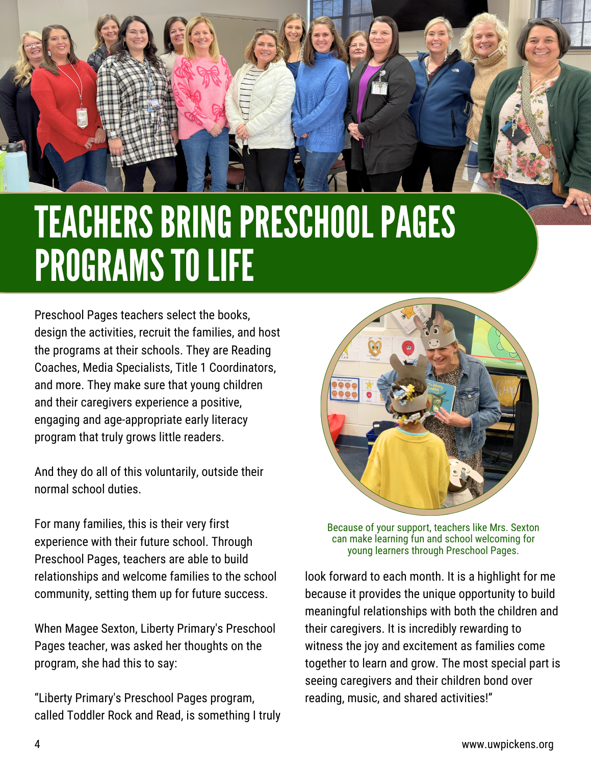 Preschool Pages report p 4