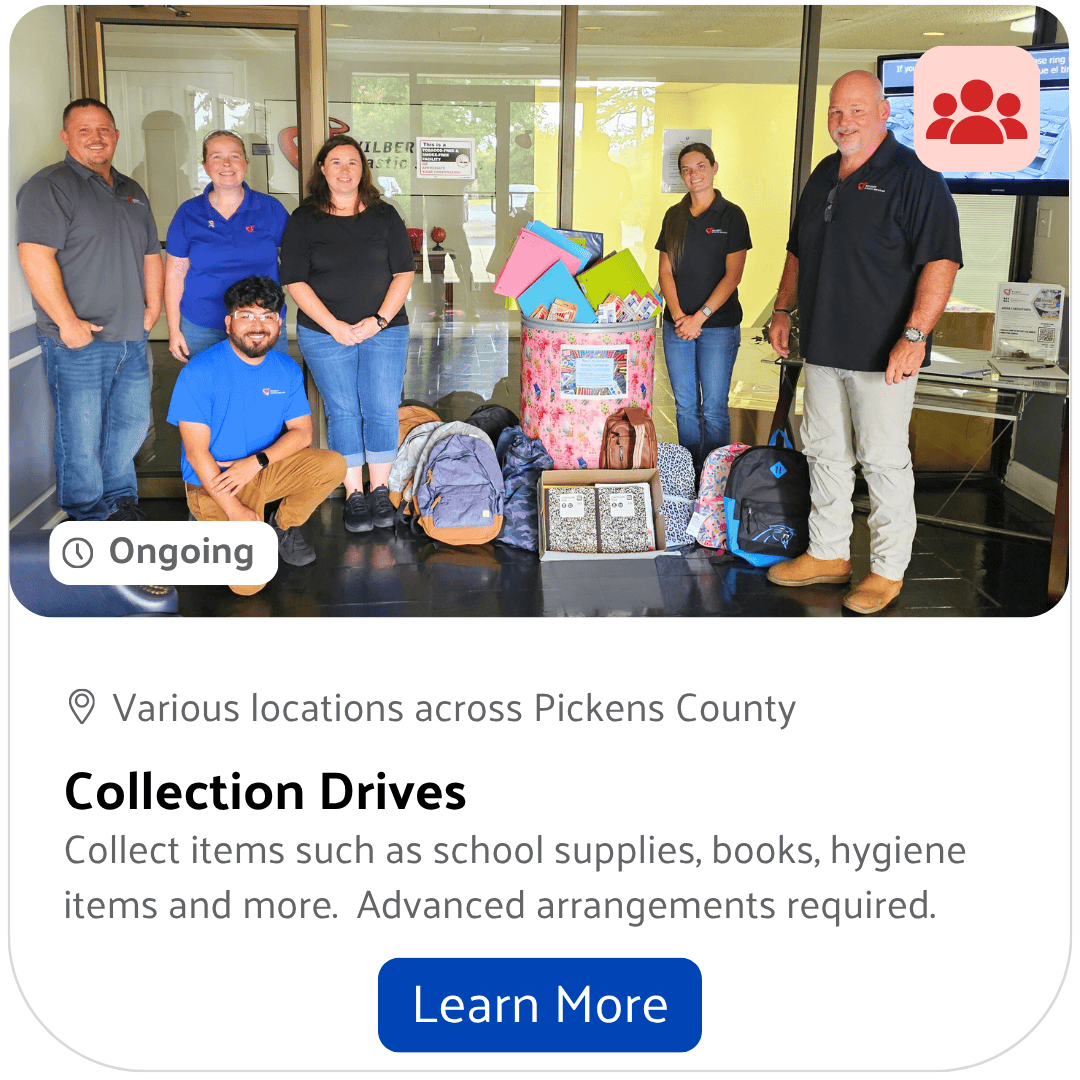 Collection Drive volunteer opportunity